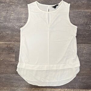 Banana Republic white sleeveless blouse top shirt size XS B157